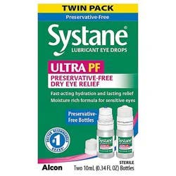 Systane Ultra Multi-Dose Preservative-Free Lubricant Eye Drops Twin Pack - 2-10 Ml