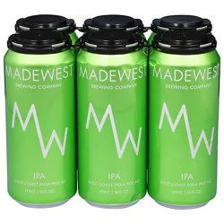 Madewest Brewing West Coast Ipa In Cans - 6-16 Fl. Oz