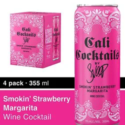 Snoop Cali Cocktail Strawberry Margarita - 4-355 Ml