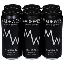 Madewest Brewing Standard Blonde Ale In Cans - 6-16 Fl. Oz.