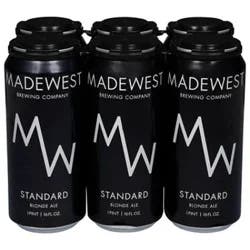 Madewest Brewing Standard Blonde Ale In Cans - 6-16 Fl. Oz.