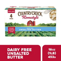 Country Crock Plant Butter Unsalted 4ct Sticks - 16 Oz.