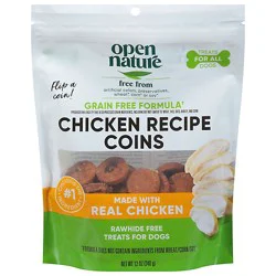 Open Nature Chicken Coins Dog Treat - 12 Oz