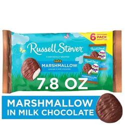 Russell Stover Easter Marshmallow Milk Chocolate Easter Eggs - 6 Count