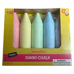 Signature Select Seasons Jumbo Chalk 5 Count - Each
