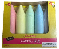 Signature Select Seasons Jumbo Chalk 5 Count - Each