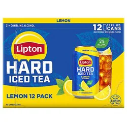 Lipton Hard Iced Tea Lemon 12 Pack In Cans - 12 Fl. Oz.