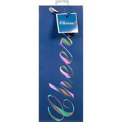 Wine Bag Cheers Blk Tb - Each