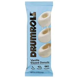 Drumroll Snacks Donuts Vanilla Glazed - 2.6 Oz