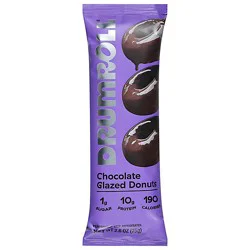 Drumroll Snacks Donuts Mini Double Chocolate 3 Pcs - 2.6 Oz