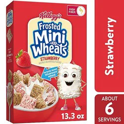 Kellogg's Mini-Wheats Cereal Frosted Strawberry - 13.3 Oz