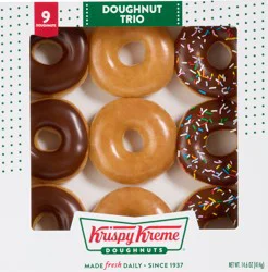 Krispy Kreme Assorted Doughnuts 9 Count - 14.6 Oz