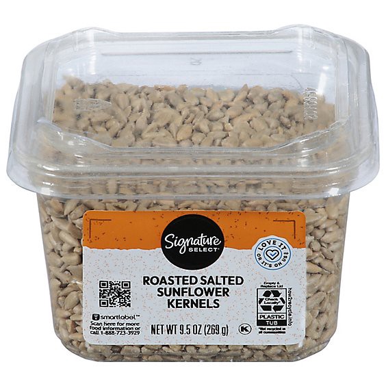 slide 1 of 1, Signature Select Salted & Shelled Sunflower Seeds - 9.5 Oz, 9.5 oz