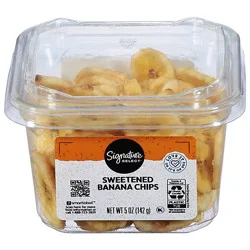 Signature Select Sweetened Banana Chips - 5 Oz