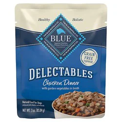 Blue Buffalo Delectables Natural Wet Dog Food Chicken Pch - 3 Oz