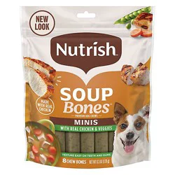 Rachael Ray Nutrish Soup Bones Minis Chicken And Veggie Flavor Dog Treat - 6.3 Oz
