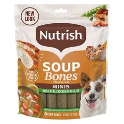 Rachael Ray Nutrish Soup Bones Minis Chicken And Veggie Flavor Dog Treat - 6.3 Oz