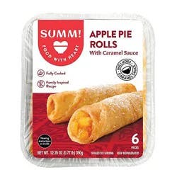 Apple Pie Rolls With Caramel Sauce - 12.35 Oz