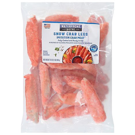 slide 1 of 1, Waterfront Bistro Imitation Snow Crab Legs 16 Oz - 16 OZ, 16 oz