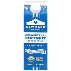 New Barn Organic Unsweetened Coconut Milk - 32 Fl. Oz.