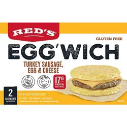 Reds Eggwich Turkey Sausage Egg Cheese - 7.8 Oz