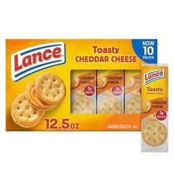 Lance Toasty Cheddar Sandwich Crackers Multipack - 10-1.25 Oz