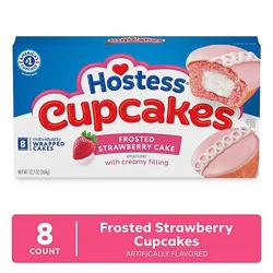 Hostess Strawberry Cupcakes 12.7 Oz - 8 Count
