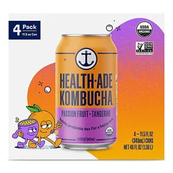 Health Ade Passion Fruit Tangerine Kombucha 4-11.5 Fl. Oz.