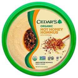 Cedars Organic Hot Honey Hommus - 10 Oz