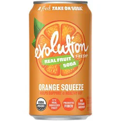 Evolution Fresh Organic Orange Squeeze Soda - 12 Fl. Oz.