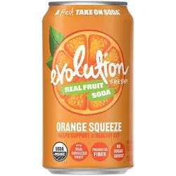 Evolution Fresh Organic Orange Squeeze Soda - 12 Fl. Oz.