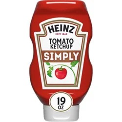 Heinz Simply Tomato Ketchup With No Artificial Sweeteners - 19 Oz