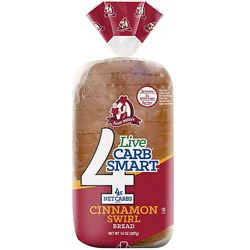 Aunt Millies Live Carb Smart Cinnamon Bread