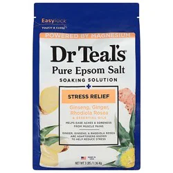 Dr Teal's Stress Relief & Essential Oils Pure Epsom Salt Soaking Solution - 3 Lbs.