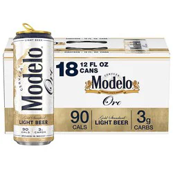 Modelo Oro Mexican Lager In Cans 18-12 Fl. Oz.