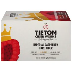 Tieton Imperial Raspberry Hard Cider In Cans 6-12 Fl. Oz.