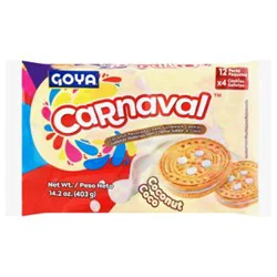 Goya Carnaval Coconut Flavored Cream Sandwich Cookies - 14.2 Oz