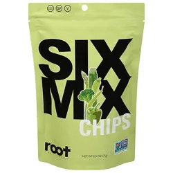 Root Foods Chips Six Mix Sea Salt - 2.5 Oz