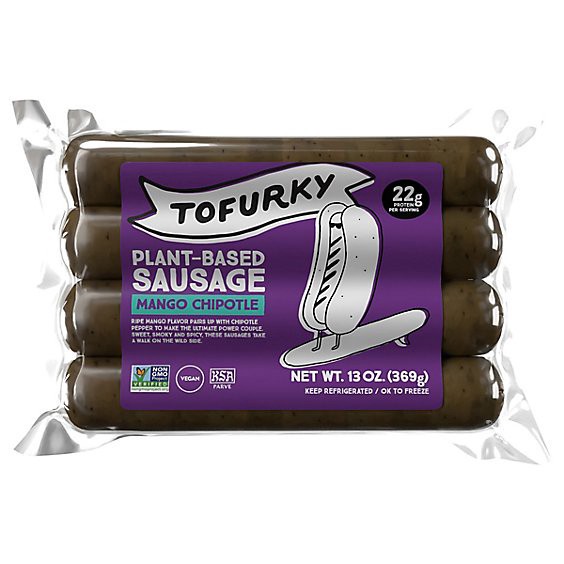 slide 1 of 1, Tofurky Sausage Mango Chipotle Vegetarian -13 Oz, 13 oz