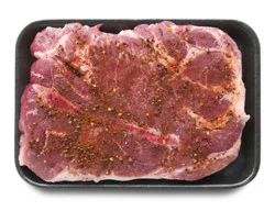Pork Shoulder Steak Bone In Grillmaster Seasoning - 1.00 Lb