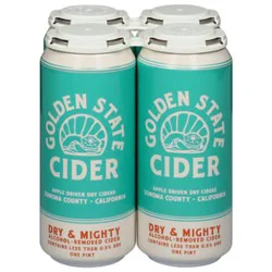 Golden Stata Dry And Mighty Non Alcoholic Cider - 4-16 Fl. Oz.
