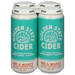 Golden Stata Dry And Mighty Non Alcoholic Cider - 4-16 Fl. Oz.