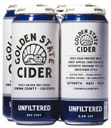 Golden State Cider Unfiltered In Cans - 4-16 Fl. Oz.