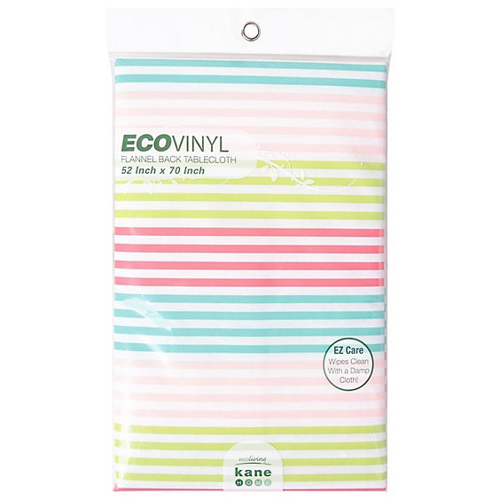 slide 1 of 1, Kane Home Summer Ecovinyl Flannel Back Table Cloth - 52 X 70 Inch, 1 ct
