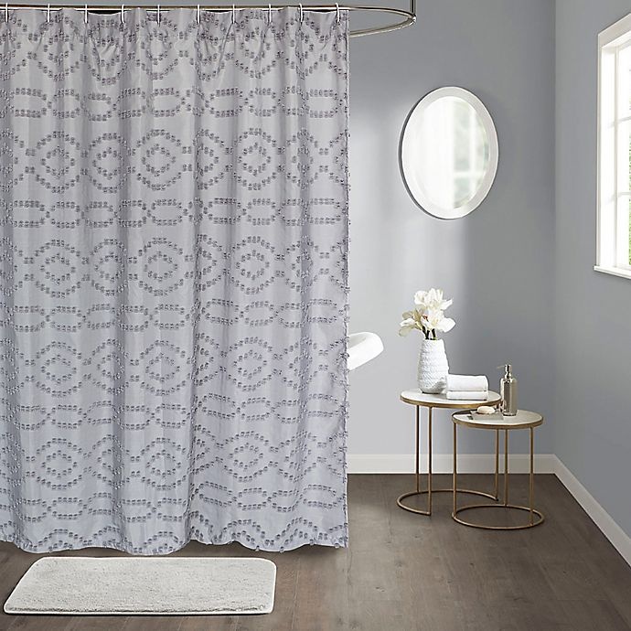 slide 1 of 6, Wamsutta Nantucket Shower Curtain - Grey, 72 in x 72 in