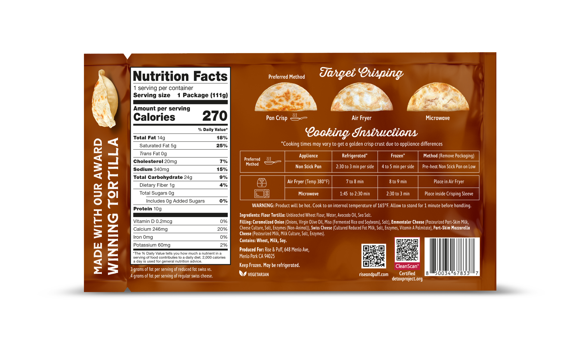 slide 2 of 2, Rise & Puff French Onion Soup Quesadilla, 3 oz