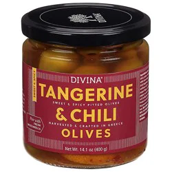 Divina Tangerine N Chili Olives - 14.1 Oz
