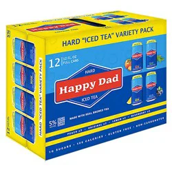 Happy Dad Hard Iced Tea Variety Pack In Cans - 12-12 Fl. Oz.