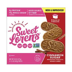 Sweet Lorens Breakfast Biscuit Cinnamon Sugar - 8 Oz