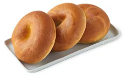 Posh Bakery Plain Bagels 3 Pack - Each